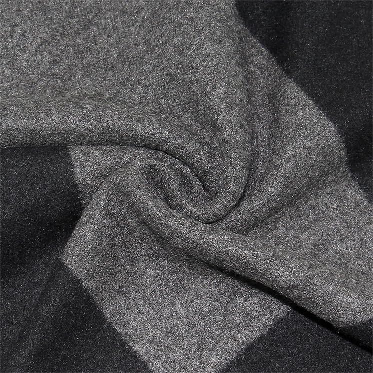 define essentials Men's Winter Warm Long Soft Plaid Scarf with Tassels, Soft Classic mens scraves - Image 3